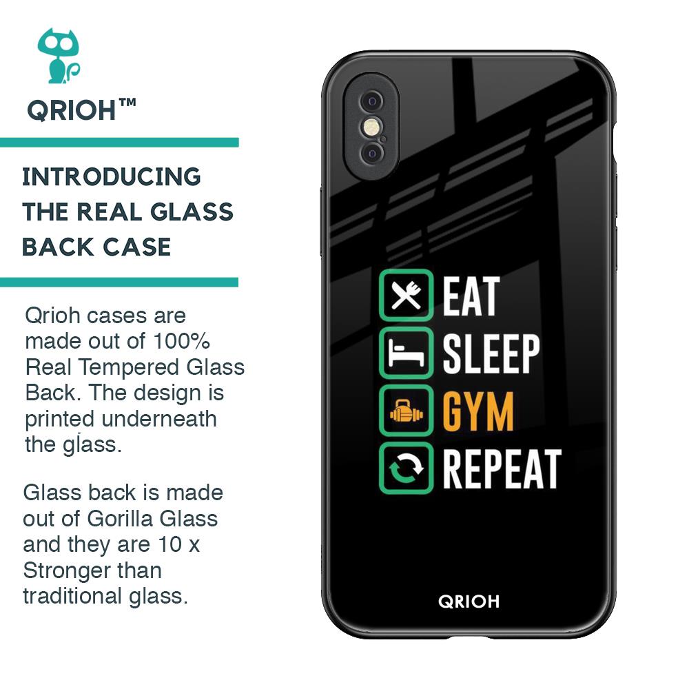 Daily Routine Glass Case for iPhone XS Max