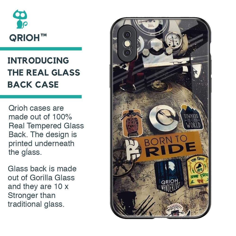 Ride Mode On Glass Case for iPhone XS Max