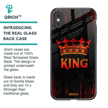 Royal King Glass Case for iPhone XS Max