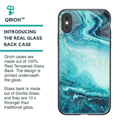 Sea Water Glass Case for iPhone XS Max
