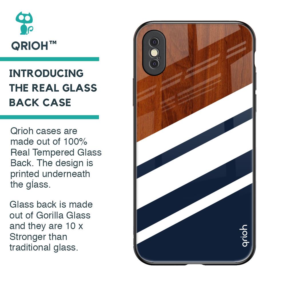 Bold Stripes Glass Case for iPhone XS Max