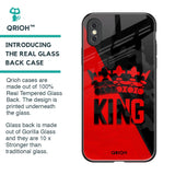 I Am A King Glass Case for iPhone XS Max