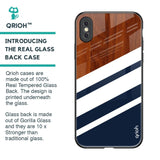 Bold Stripes Glass Case for iPhone XS Max