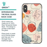 Abstract Faces Glass Case for iPhone XS Max