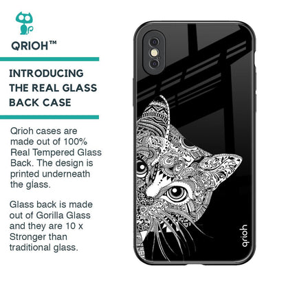 Kitten Mandala Glass Case for iPhone XS Max