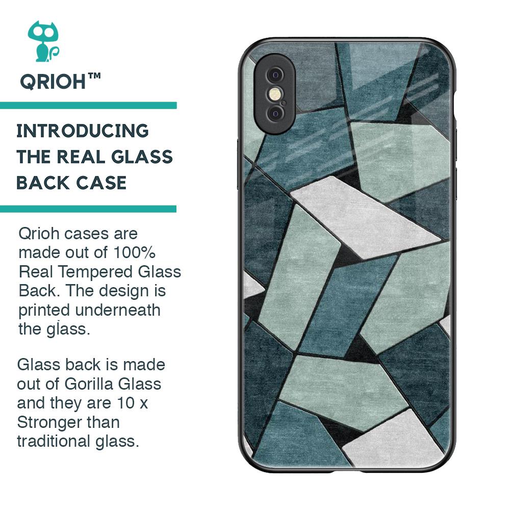 Abstact Tiles Glass Case for iPhone XS Max
