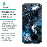 Cloudy Dust Glass Case for iPhone XS Max