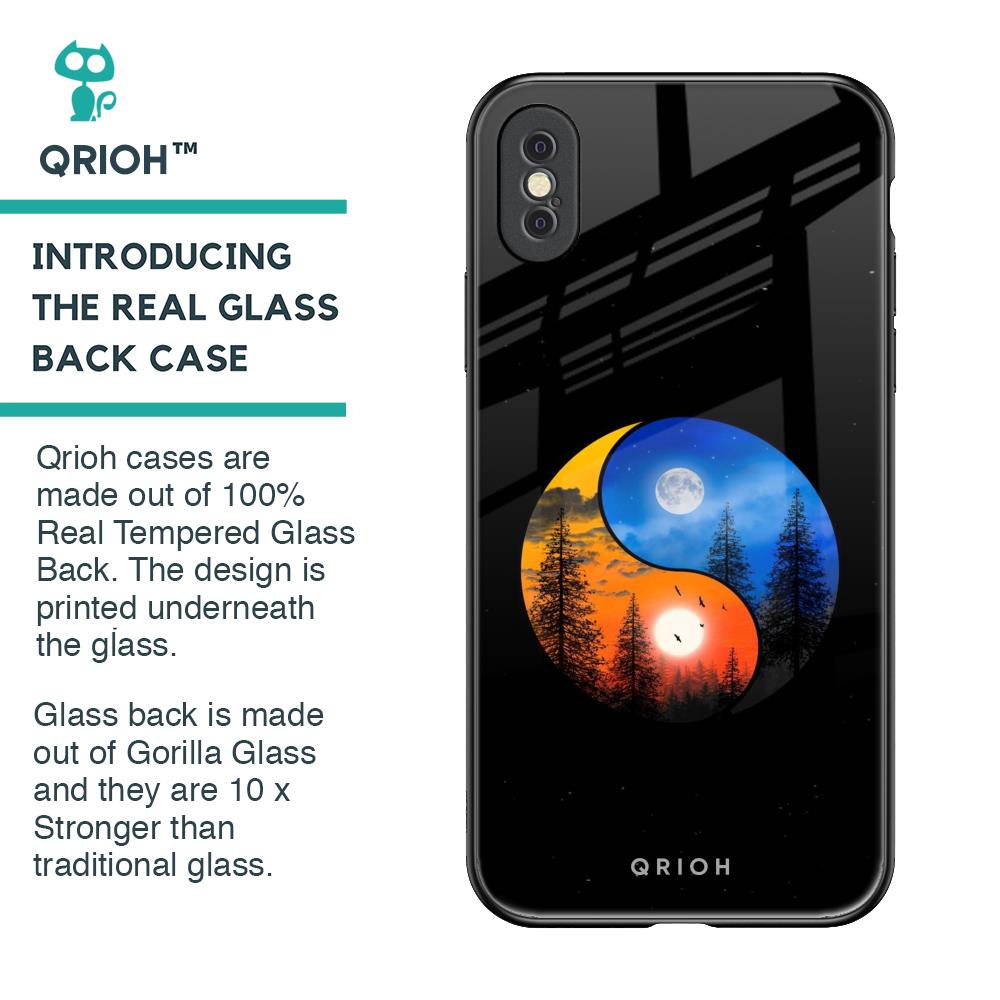 Yin Yang Balance Glass Case for iPhone XS Max