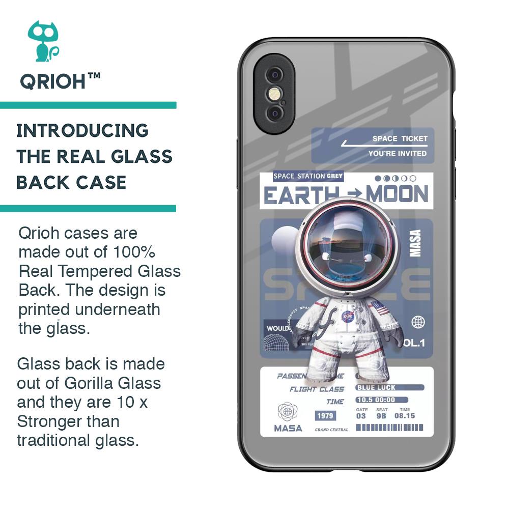 Space Flight Pass Glass Case for iPhone XS Max