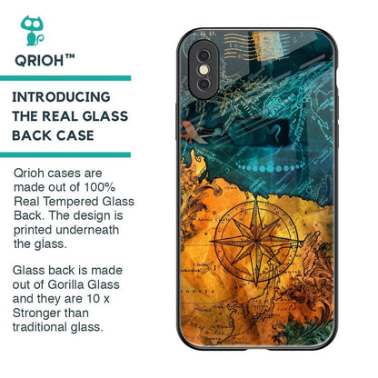 Architecture Map Glass Case for iPhone XS Max