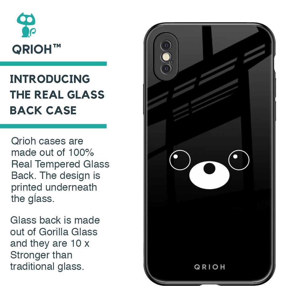 Cute Bear Glass Case for iPhone XS Max