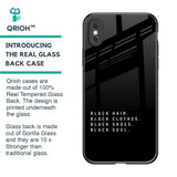 Black Soul Glass Case for iPhone XS Max