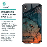 Geographical Map Glass Case for iPhone XS Max