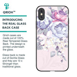 Elegant Floral Glass Case for iPhone XS Max