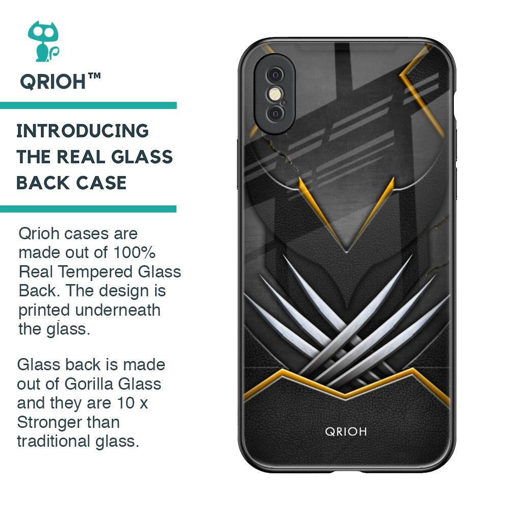 Black Warrior Glass Case for iPhone XS Max
