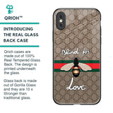 Blind For Love Glass Case for iPhone XS Max