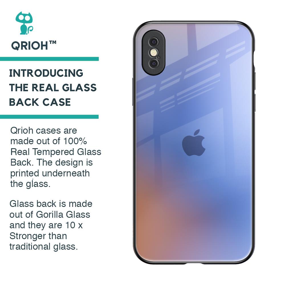 Blue Aura Glass Case for iPhone XS Max