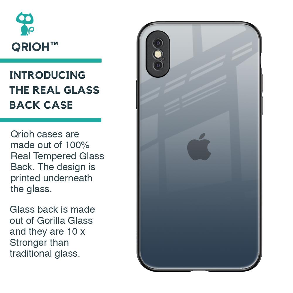 Smokey Grey Color Glass Case For iPhone XS Max
