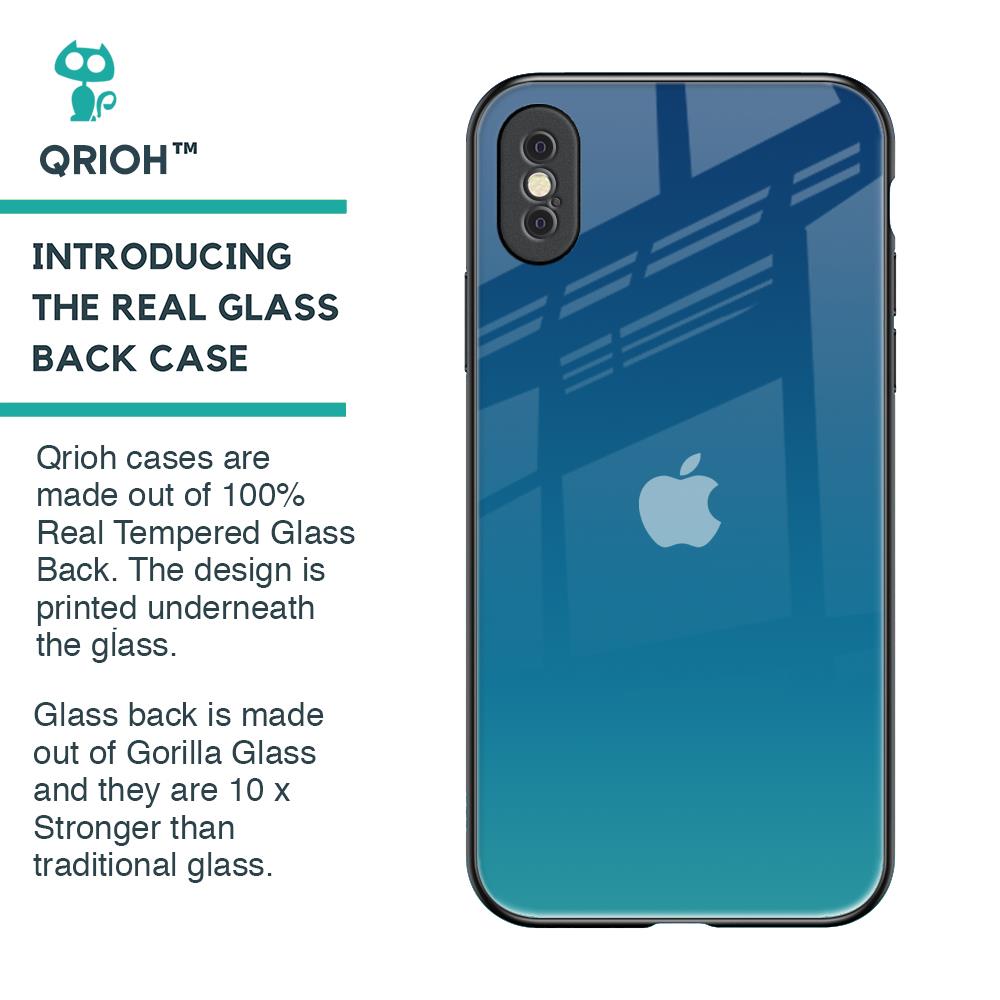 Celestial Blue Glass Case For iPhone XS Max