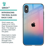 Blue & Pink Ombre Glass case for iPhone XS Max