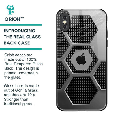 Hexagon Style Glass Case For iPhone XS Max