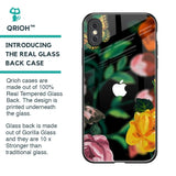 Flowers & Butterfly Glass Case for iPhone XS Max
