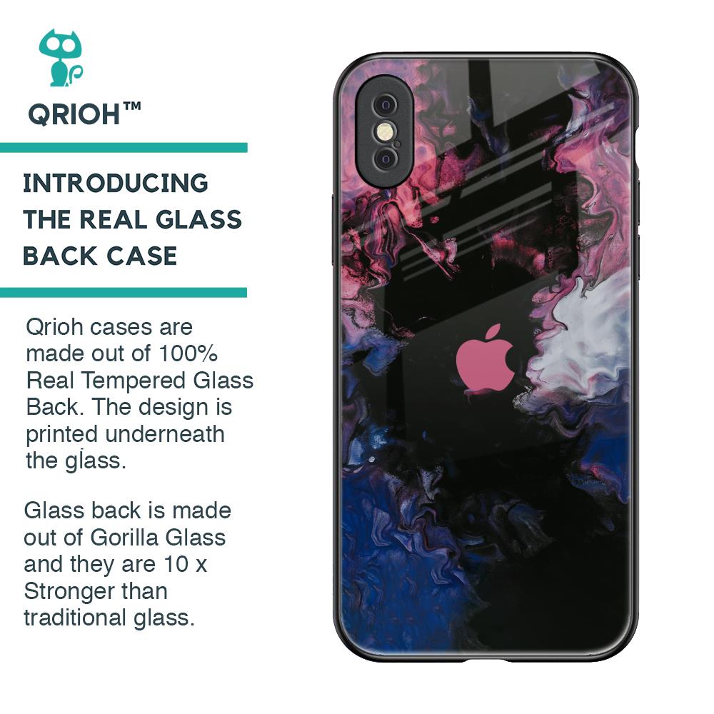 Smudge Brush Glass case for iPhone XS Max