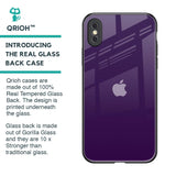 Dark Purple Glass Case for iPhone XS Max