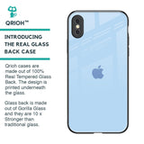 Pastel Sky Blue Glass Case for iPhone XS Max