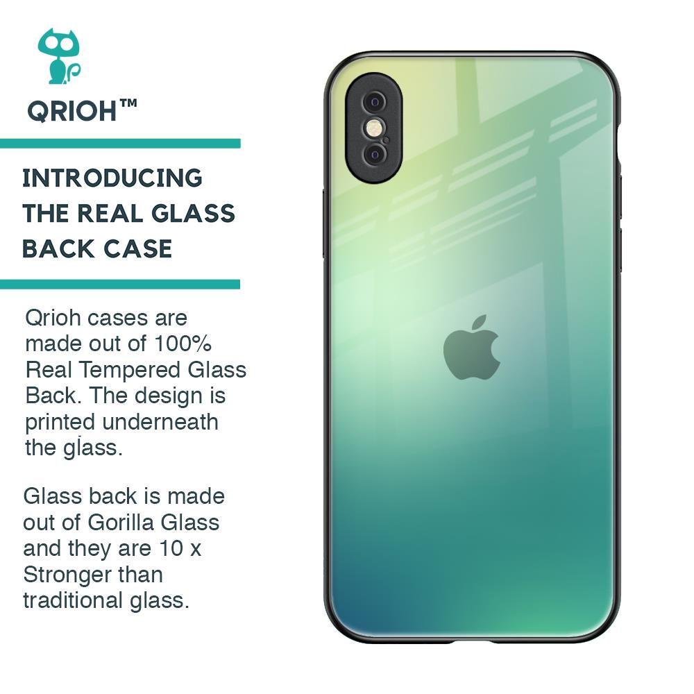 Dusty Green Glass Case for iPhone XS Max