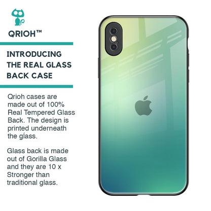Dusty Green Glass Case for iPhone XS Max