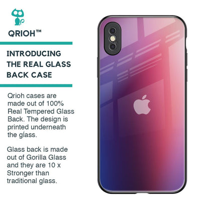Multi Shaded Gradient Glass Case for iPhone XS Max