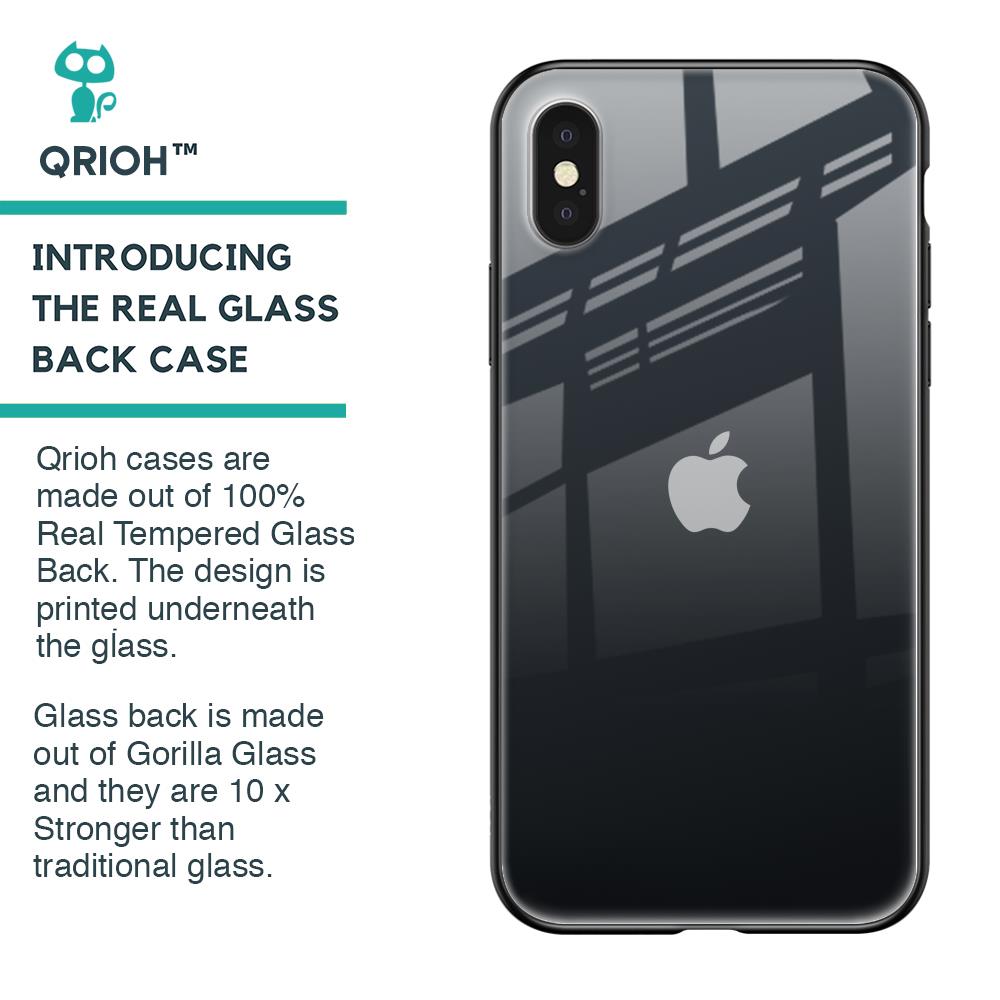 Stone Grey Glass Case For iPhone XS Max