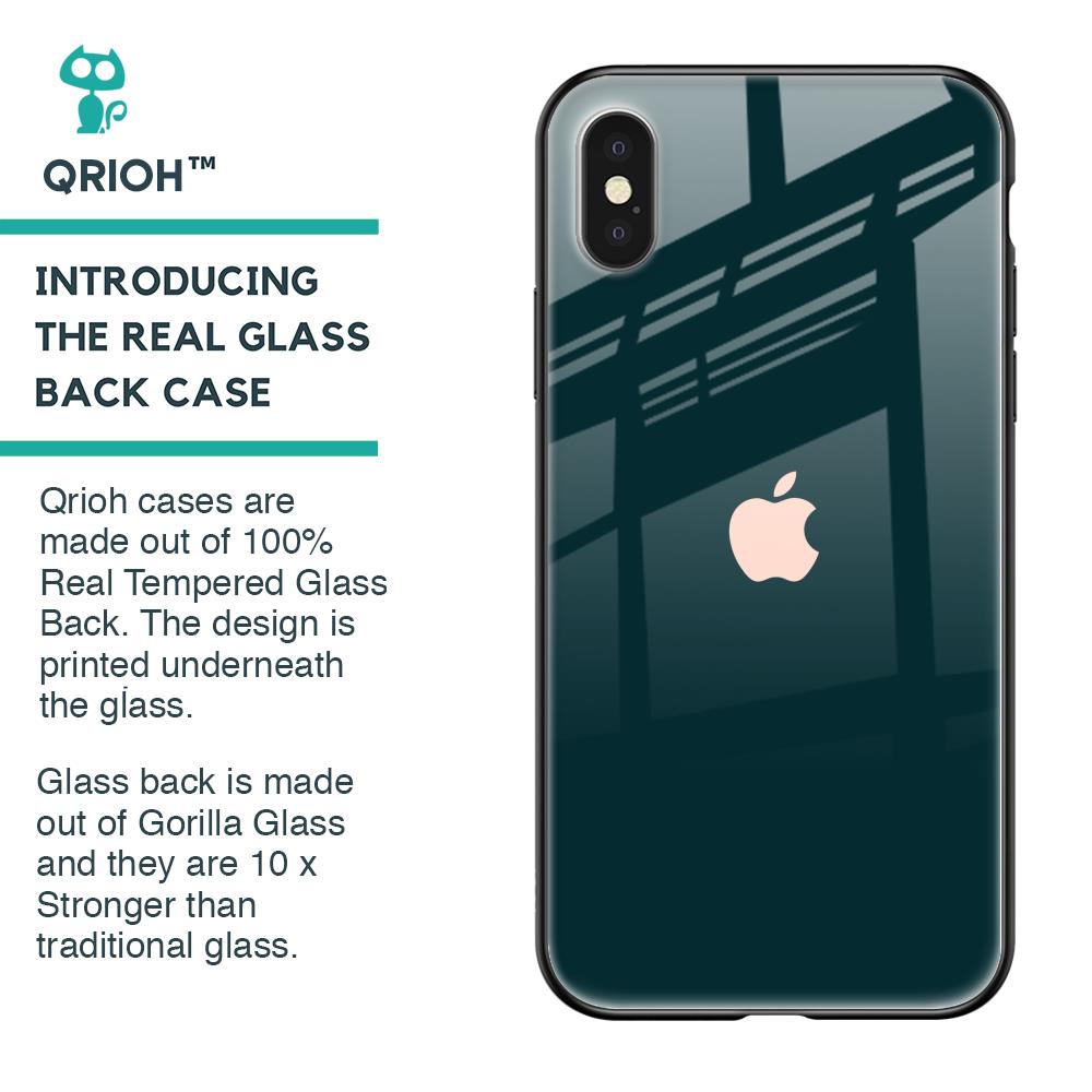 Hunter Green Glass Case For iPhone XS Max