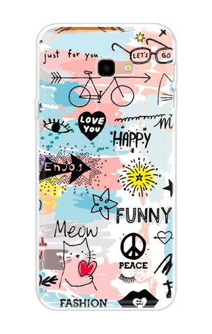 Happy Doodle Samsung Galaxy J4 Plus Back Cover