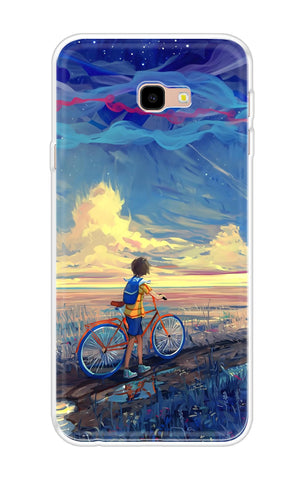 Riding Bicycle to Dreamland Samsung Galaxy J4 Plus Back Cover