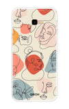 Abstract Faces Samsung Galaxy J4 Plus Back Cover