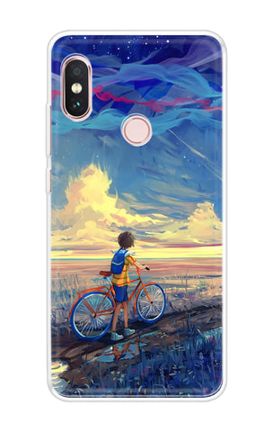 Riding Bicycle to Dreamland Xiaomi Redmi Note 6 Pro Back Cover