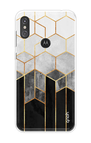 Hexagonal Pattern Motorola One Power Back Cover