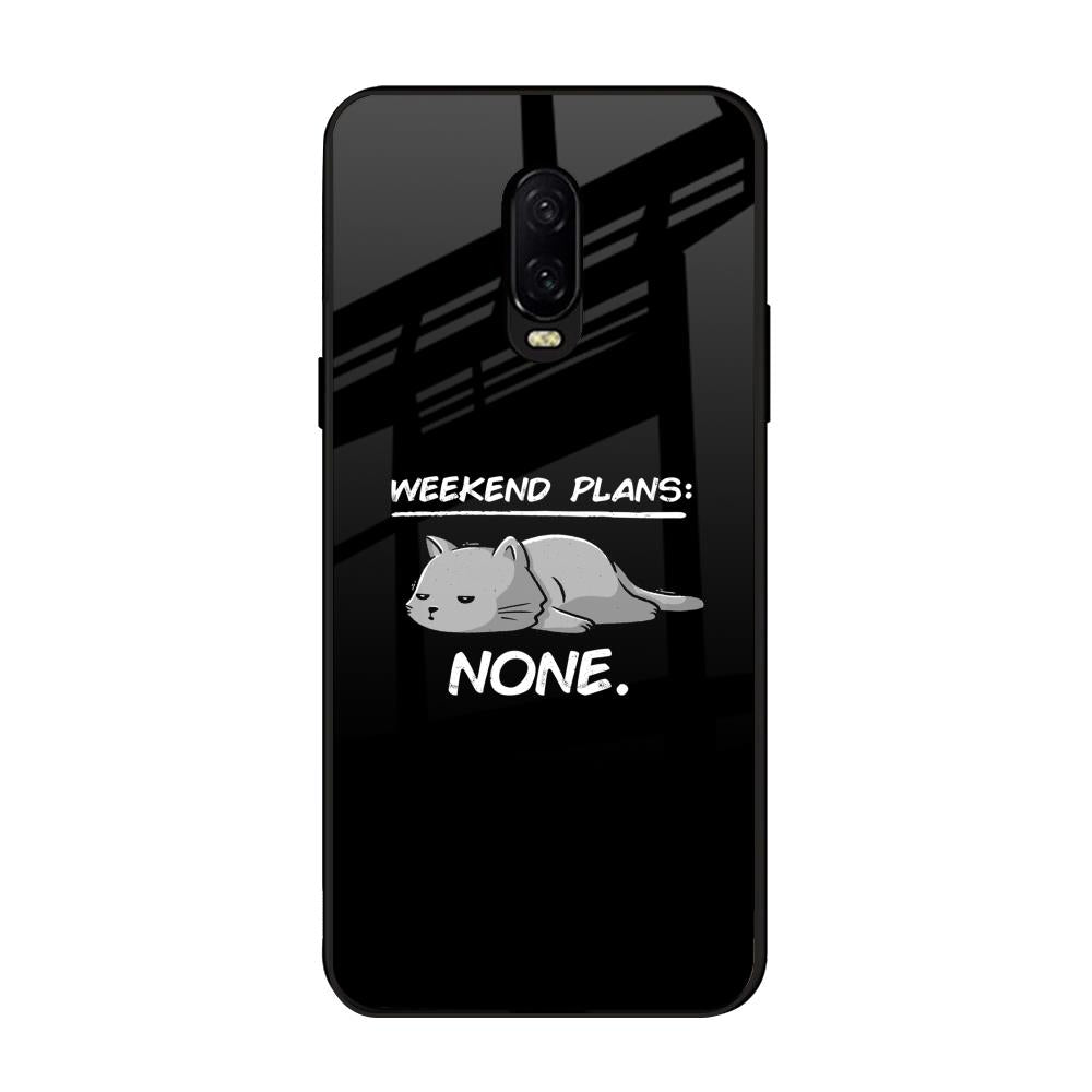Weekend Plans OnePlus 6T Glass Back Cover Online