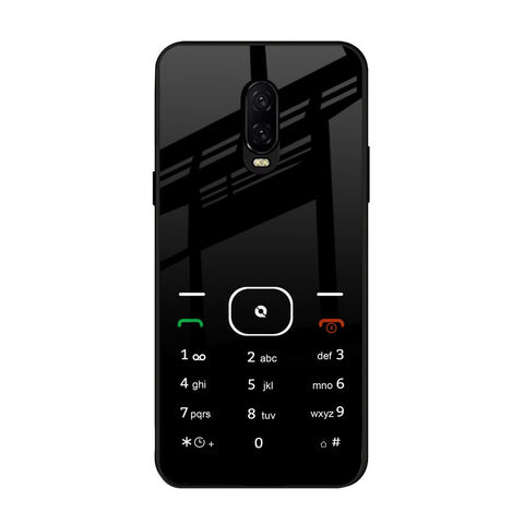 Classic Keypad Pattern OnePlus 6T Glass Back Cover Online