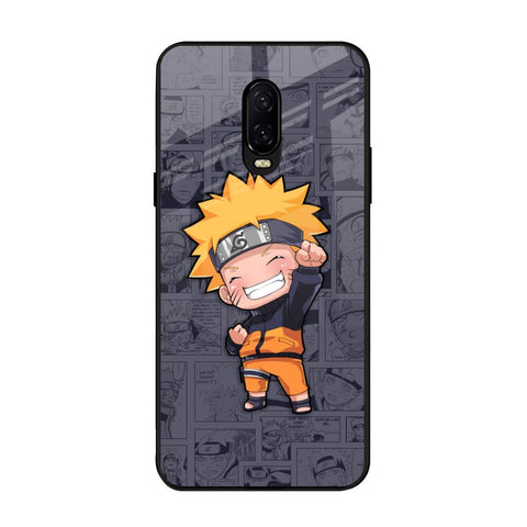 Orange Chubby OnePlus 6T Glass Back Cover Online