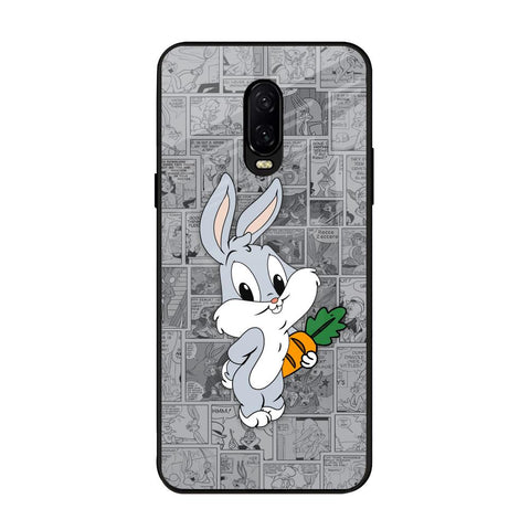 Cute Baby Bunny OnePlus 6T Glass Back Cover Online
