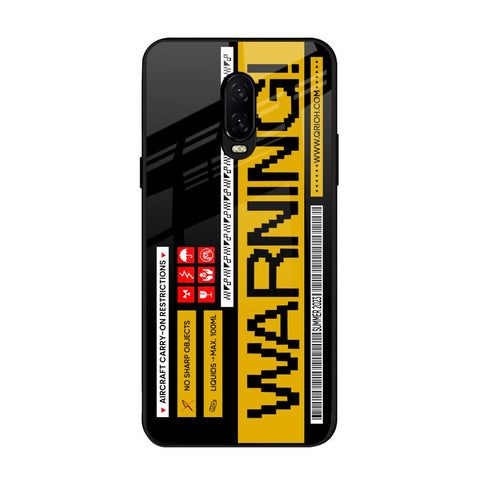 Aircraft Warning OnePlus 6T Glass Back Cover Online