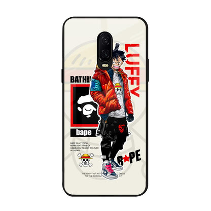 Bape Luffy OnePlus 6T Glass Back Cover Online