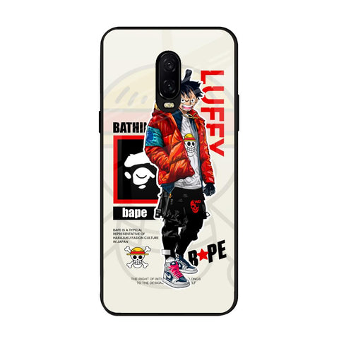 Bape Luffy OnePlus 6T Glass Back Cover Online