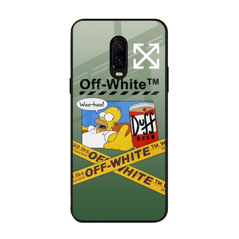 Duff Beer OnePlus 6T Glass Back Cover Online
