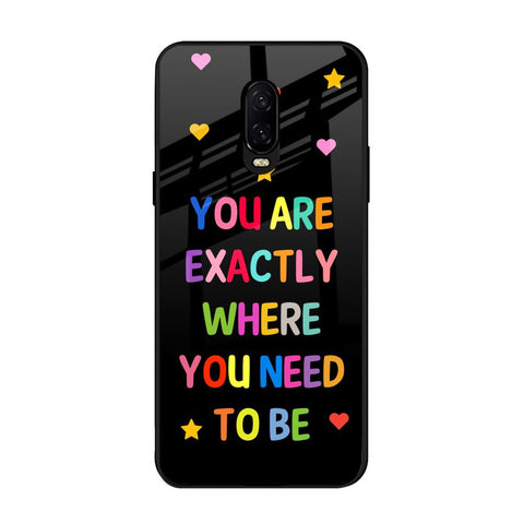 Magical Words OnePlus 6T Glass Back Cover Online