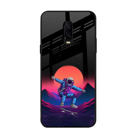 Retro Astronaut OnePlus 6T Glass Back Cover Online
