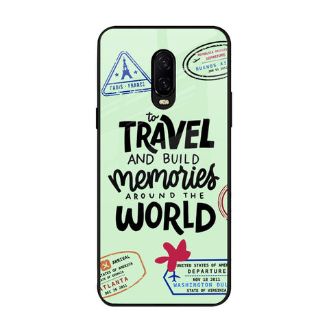 Travel Stamps OnePlus 6T Glass Back Cover Online